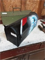 Metal Mail box painted dÃ©cor