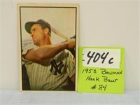 Hank Baur 1953 Bowman #84