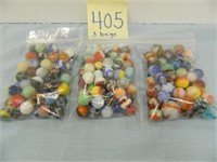 3 Bags Of Marbles