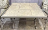 Outdoor Metal Tile Top Table