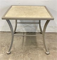 Outdoor Metal Tile Top End Table