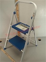New Elevate 2-Step folding metal step stool