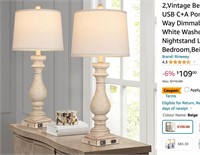 Rinweey 29" Farmhouse Table Lamp for Living Room