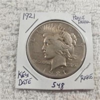 1921 Peace Dollar Rare Key Date