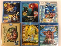 6 Disney Blu-Ray Movies