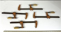 lot of 4 jorgensen 3701 wood clamps