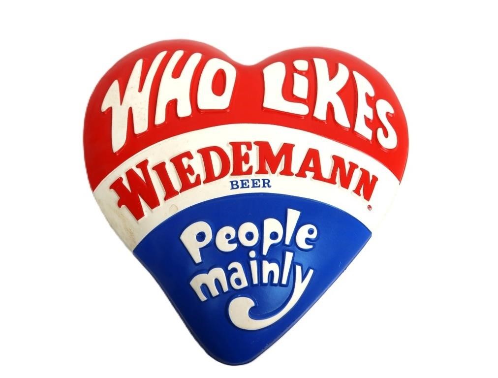 VINTAGE WIEDEMANN BEER SIGN