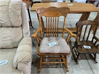 Pressed Back Rocking Chair, Cushion