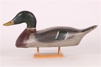 Mallard Drake Duck Decoy by Unknown Ontario