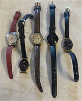 (5)WRIST WATCHES-ASSORTED
