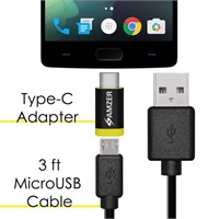 Amzer AMZ98019 Type-C to Micro USB Adapter with