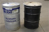 55-Gallon Drum of Mobil Synthetic Hydraulic Oil,