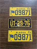 1953 BICYCLE LICENSE PLATES