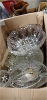 Box of clear glassware