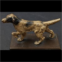 Antique Cold Painted Vienna Bronze Dog, Unsigned B