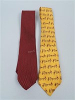 Pair of Hermes Ties