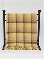 HOLYTEX ALL WOOL BLANKET - 79" X 58" MADE IN WALES