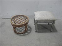 Ottoman & Side Table Largest 14"x 18"x 15.5"