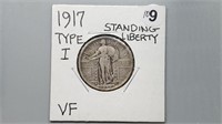 1917 Type I Standing Liberty Quarter be2109