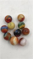 10 Jabo Flourescent Marbles