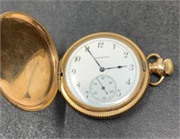Gold plated 14K C.D peacock  pocket watch