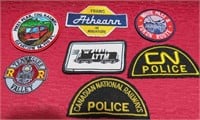 Railway Lot 7 Patches Trains CN Police Yukon MORE