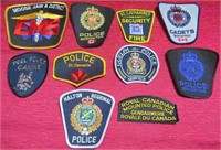 Canada Lot 10 Police EMS Security Officer Patches