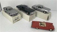 (4) 1970's cars (3) promo w/ box (1) friction