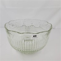 Draped Glass 11.5" Punch Bowl