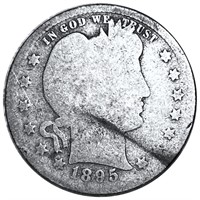 1895-S Barber Silver Quarter NICELY CIRCULATED