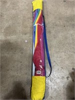 Rainbow colors outdoor umbrella
