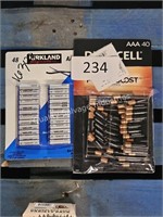 2- assorted packs AAA batteries