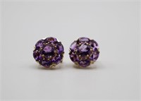 14K Gold & Amethyst Earrings