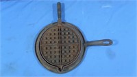 Antique Cast Iron Waffle Maker dated June 20,