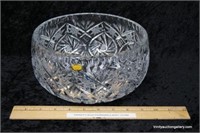 Cut Lead Crystal Pinwheel & Star 9" Fruit Bowl