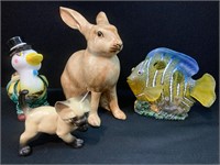 Animal Ceramic and Plastic Figurines