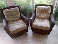 Outdoor chairs with cushions