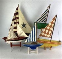 Pottery Barn Wood Sailboats