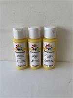 3 Delta cream coat bright yellow acrylic paint