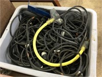SMALL TOTE OF OF CORDS
