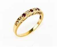 Jewelry 10k Gold Diamond Ruby ‘I love You’ Ring