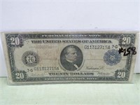 1914 Series $20 Large Fed Res Note – VG