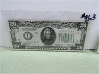 1934 Series $20 Fed Res Note – VF