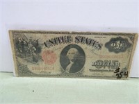 1917 Series $1 Silver Cert. – “RED SEAL” -