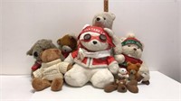 Lot of stuffed Vintage Bears-Not mint- could