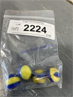 BAG OF MARBLES--BLUE/ YELLOW