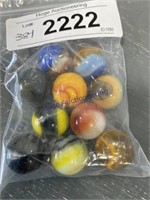 BAG OF ASSORTED COLOR MARBLES