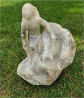 Carved Stone Sculpture by W. Bergh