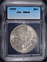 1900 MORGAN DOLLAR ICG MS65