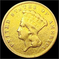 1878 $3 Gold Piece NICELY CIRCULATED